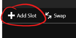 Add Slot button